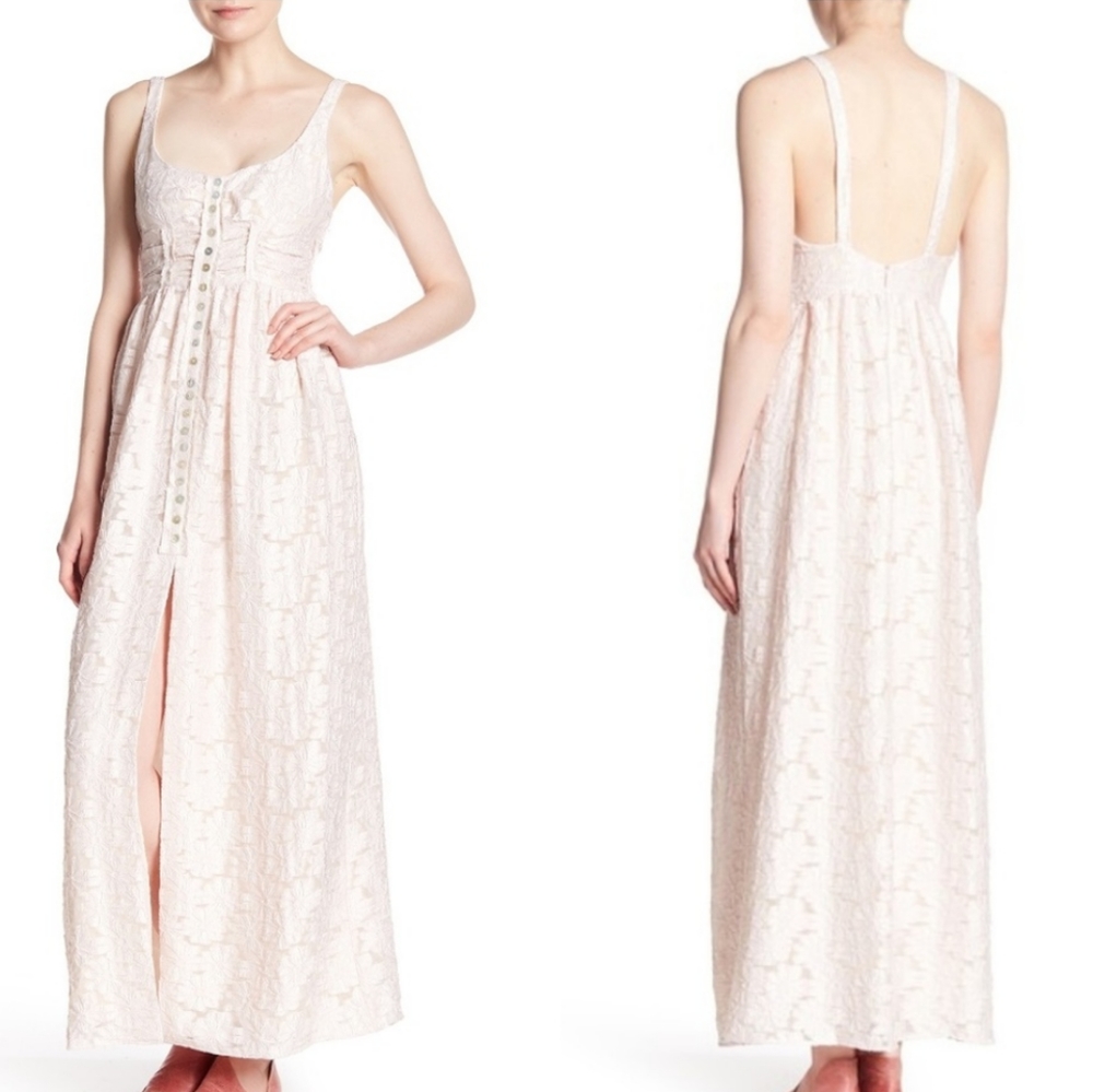 Free People Fresh As A Daisy Maxi Dress In Petal Size 0 NWT